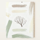 Gezellige Minimale Winter Esthetische Patroon Planner (Achterkant)