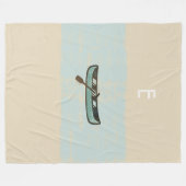 Gezellige Mint Beige Visser Vist Deken (Voorkant (Horizontaal))