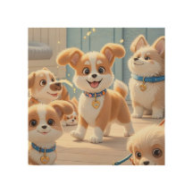 Gezellige moderne muurkunst