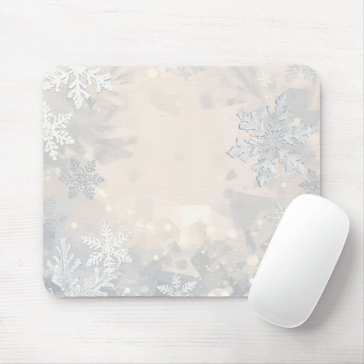 Gezellige Moderne Winter Esthetiek Muismat (Met muis)