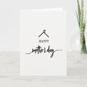 Gezellige Moederdag Dak Card Kaart