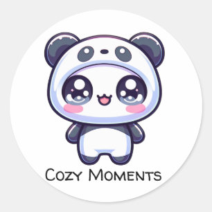 Gezellige momenten ronde sticker