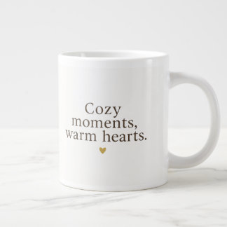 Gezellige Momenten, Warme Harten | Minimalistische Grote Koffiekop