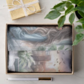 Gezellige Morning Urban Girl Waterverf Decoupage Tissuepapier (Geschenk)