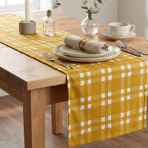 Gezellige Mosterdgele Gingham Plaid Tartan