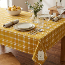 Gezellige Mosterdgele Gingham Plaid Tartan