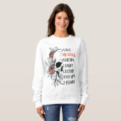 Gezellige Murder Show Sweatshirt - 'I Like Murder (Voorkant volledig)