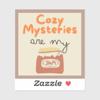 Gezellige mysteries zijn mijn jam vinyl Sticker