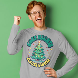 Gezellige Nachten, Feestelijke Lichten Kerstboom T-shirt