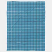 Gezellige Navy Plaid Gooi Deken voor Dagelijks Geb (Voorkant)