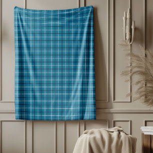 Gezellige Navy Plaid Gooi Deken voor Dagelijks Geb