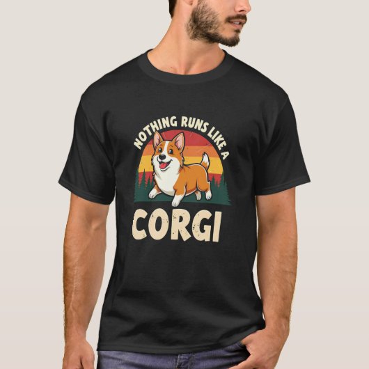 Gezellige Niets Loopt Als Corgi T-Shirt (Voorkant)