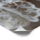 Gezellige Nighttime Window Scene Perfect Poster (Hoek)