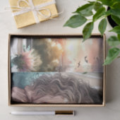 Gezellige ochtend Urban Girl Decoupage Print Tissuepapier (Geschenk)