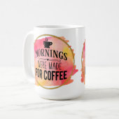 Gezellige ochtendvibes koffiemok (Voorkant links)