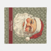 Gezellige Old Time Santa Claus Deken voor Familie (Voorkant (Horizontaal))
