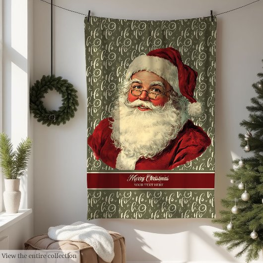 Gezellige Old Time Santa Claus Vakantie Gooi Deken