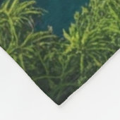 "Gezellige ontsnappingen beginnen hier - Turquoise Fleece Deken (Hoek)