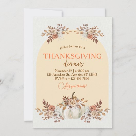 Gezellige oogst herfst verzamelen patroon kaart (Voorkant)