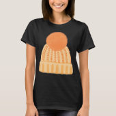 Gezellige Oranje Beanie T-shirt (Voorkant)