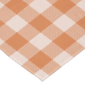 Gezellige Oranje Gingham Herfst Herfst Tafelkleed (Gekanteld)