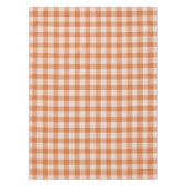 Gezellige Oranje Gingham Herfst Herfst Tafelkleed (Voorkant)