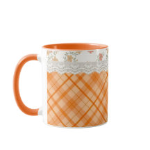Gezellige Oranje & Witte Geruite Cottage Core