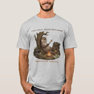 Gezellige Otter Expeditie Uitrusting Reizen T-shirt