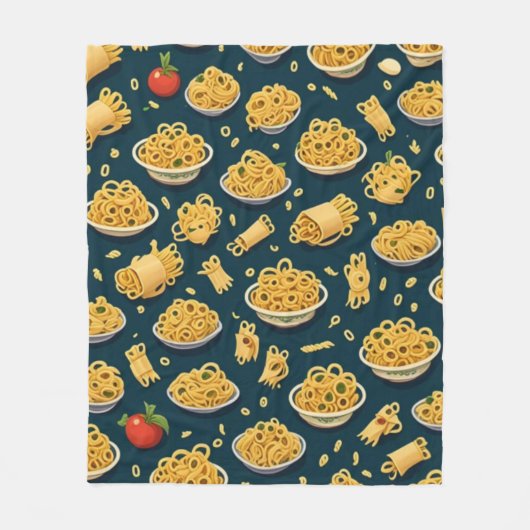 Gezellige Pasta Patroon Deken Nationale Pasta Maan (Voorkant)