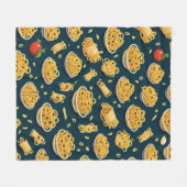 Gezellige Pasta Patroon Deken Nationale Pasta Maan (Voorkant (Horizontaal))