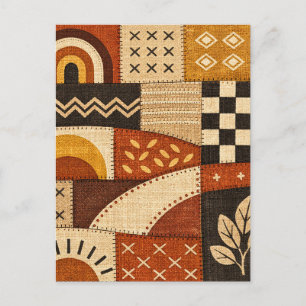 Gezellige Patchwork Moderne Briefkaart
