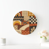 Gezellige Patchwork Moderne Grote Klok (Huis)