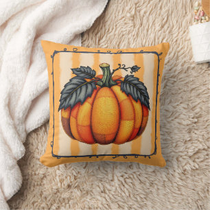 Gezellige Patchwork Pompoen – Herfst Boerderij Qui Kussen