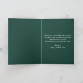 Gezellige peperkoekkoekjes vrolijk kerstscript kaart (Binnen)