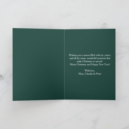 Gezellige peperkoekkoekjes vrolijk kerstscript kaart (Binnen)