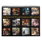 Gezellige Perzische katten door het seizoen 20XX Kalender (Hoes)