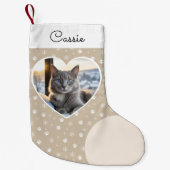 Gezellige Pet Photo Cream Kerstmis Kleine Kerstsok (Voorkant)
