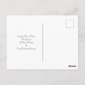 Gezellige Pinecone en Snow Vrolijk Kerstfeest Brie Briefkaart (Achterkant)