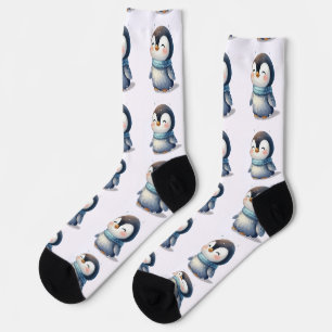 Gezellige Pinguïn - Crew Sokken