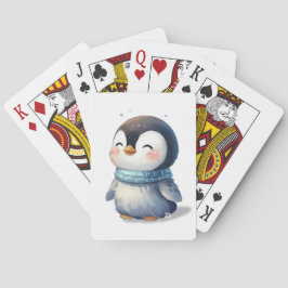 Gezellige Pinguïn Pokerkaarten