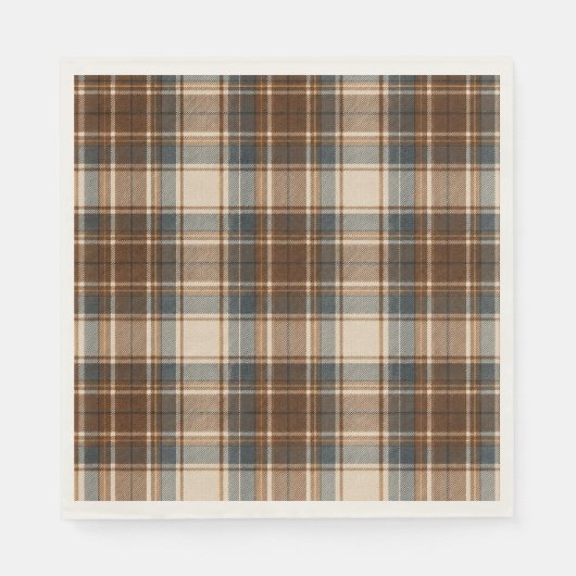 Gezellige Plaid Feestservetten Servet (Voorkant)