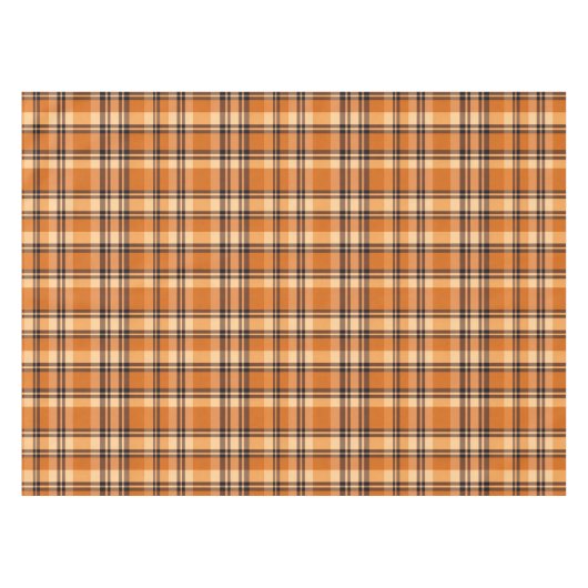 Gezellige Plaid Herfst Herfst Thanksgiving Tafelkleed (Voorkant (Horizontaal))