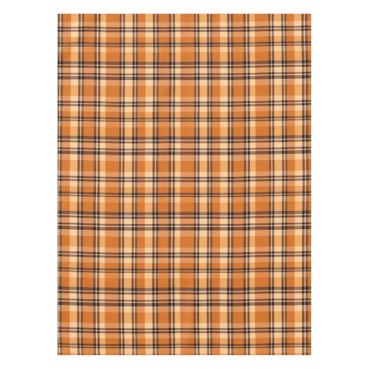 Gezellige Plaid Herfst Herfst Thanksgiving Tafelkleed (Voorkant)