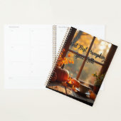 Gezellige pompoen herfstbladeren (seizoensgebonden planner (Display)