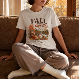 Gezellige Pompoenbergmeer Rustieke Vintage T-shirt