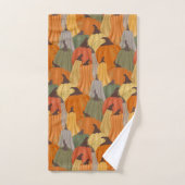 Gezellige pompoenen bad handdoek (Handdoek)
