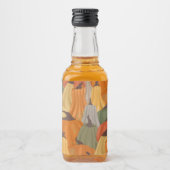 Gezellige pompoenen likeurfles etiket (Voorkant)