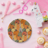 Gezellige pompoenen papieren bordje (Feest)