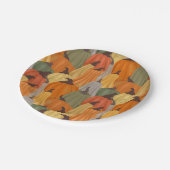 Gezellige pompoenen papieren bordje (Gekanteld)