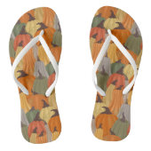 Gezellige pompoenen teenslippers (Voetbed)